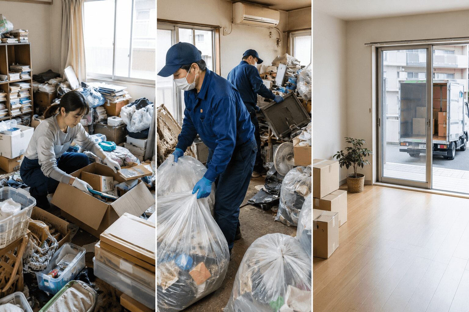 ゴミ屋敷から引越しする3つの方法