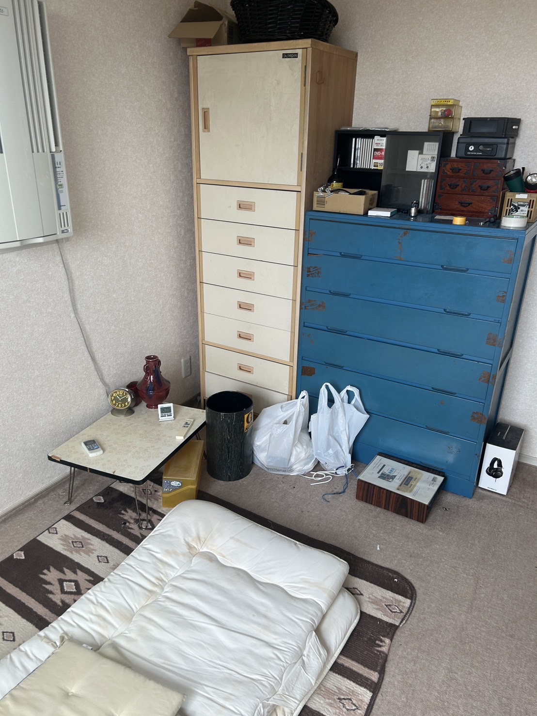 千葉県野田市での寝室の遺品整理前(A様)