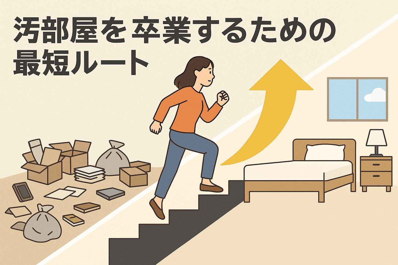 汚部屋を卒業するための最短ルート：片付けは「思考」と「行動」の習慣化
