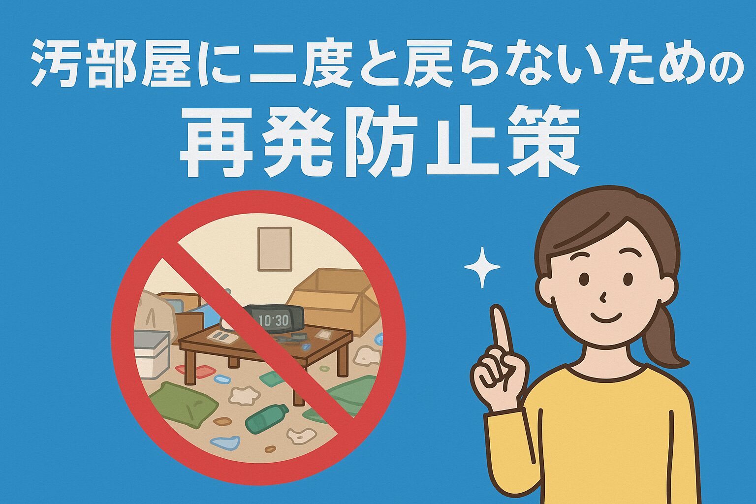 汚部屋に二度と戻らないための再発防止策