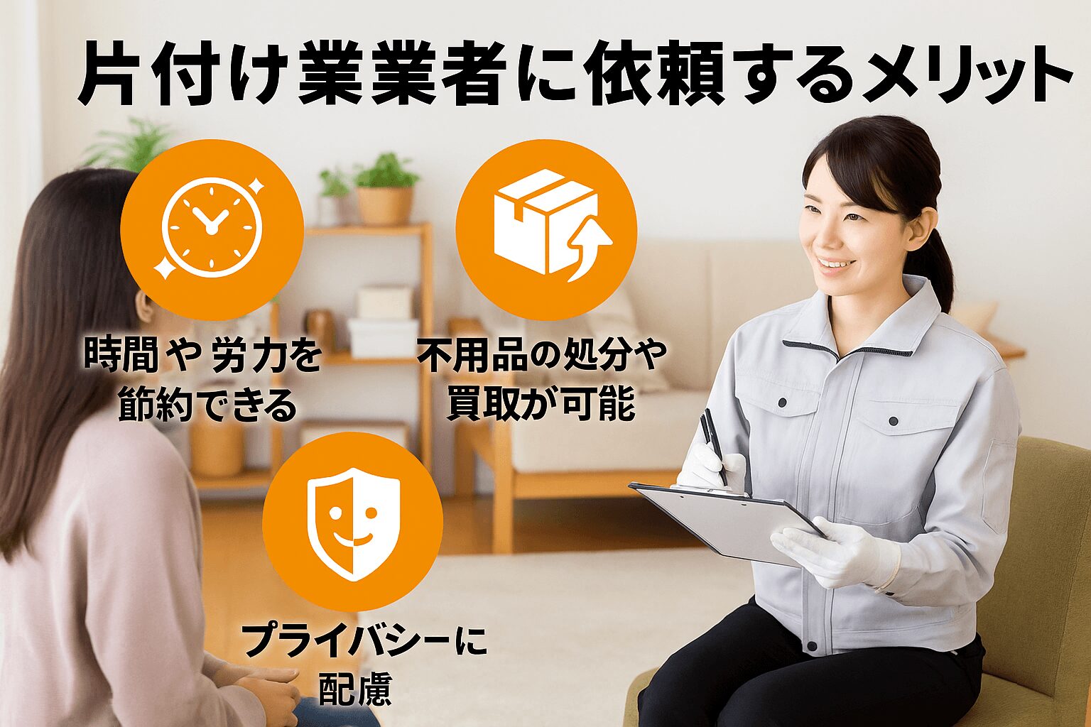 片付け業者に依頼するメリット