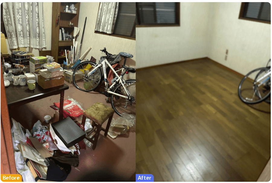 2DK・2LDKの片付け事例