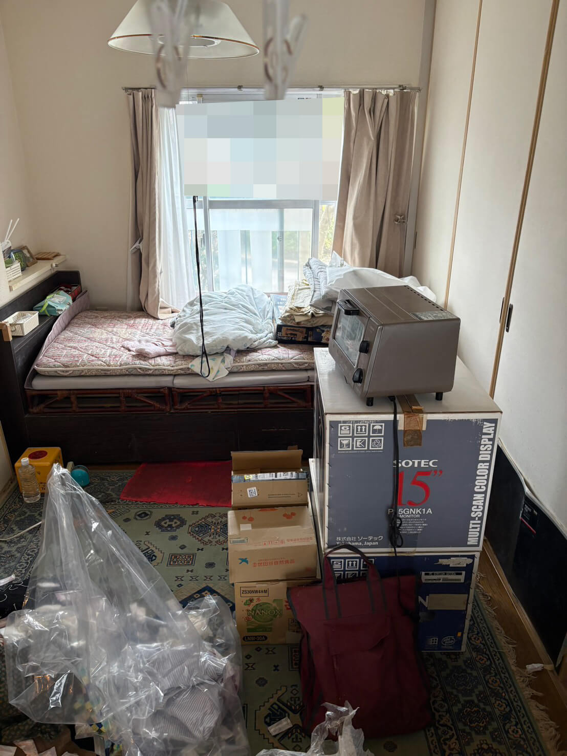 千葉県柏市での引っ越しに伴う寝室の不用品回収前
