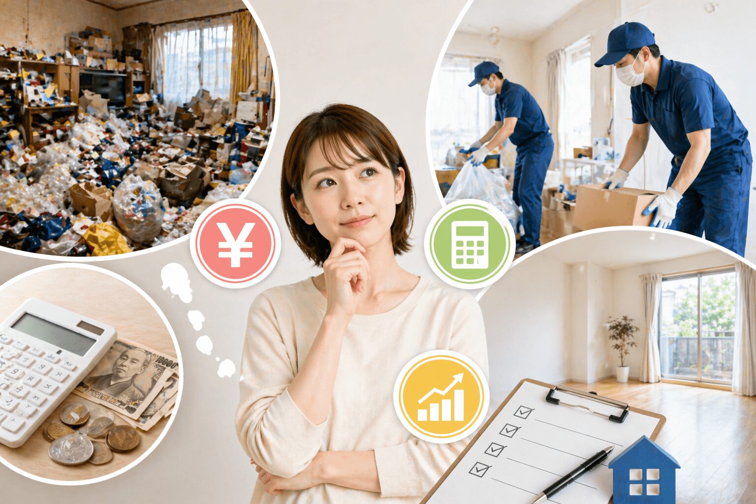 ゴミ屋敷の片付けにかかる費用の相場