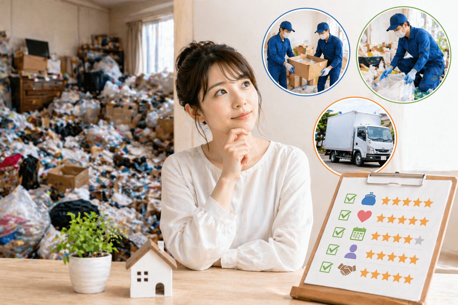 自分に適したゴミ屋敷片付け業者の選び方