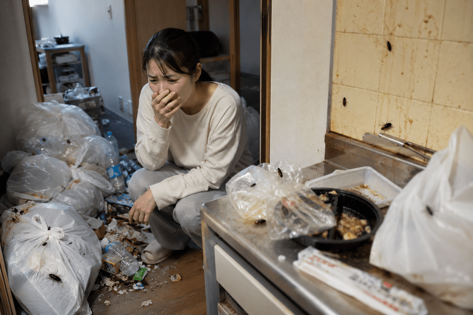 ゴミ屋敷の虫を放置する危険性